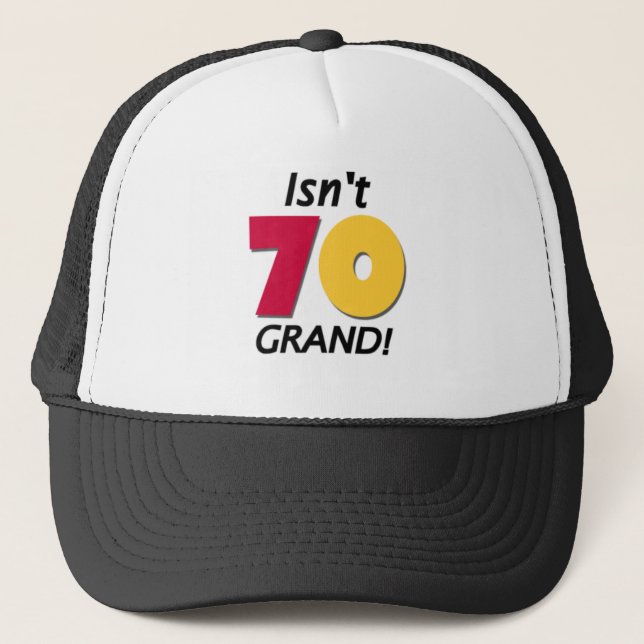 Casquette Soixante-dixième anniversaire grand (Devant)