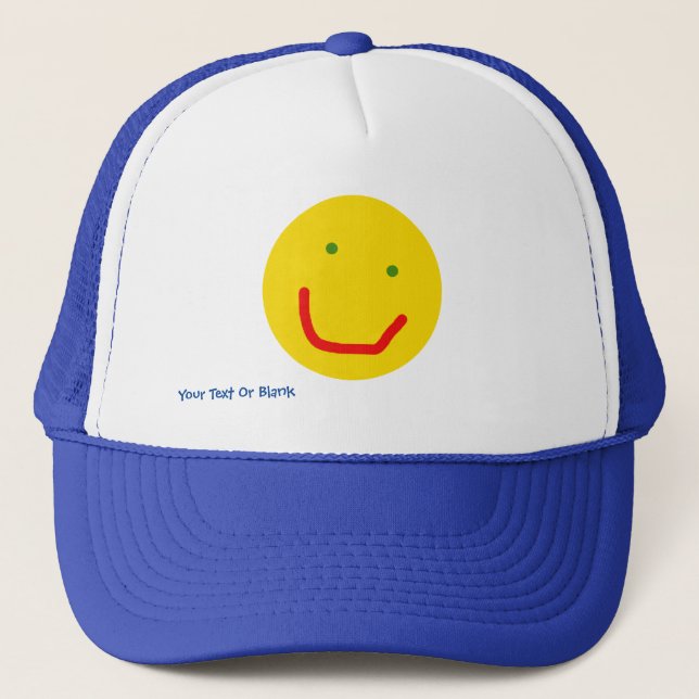 Casquette Soleil souriant, visage joyeux (Devant)