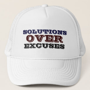 Casquette Solutions au-dessus des hommes d'excuses - le