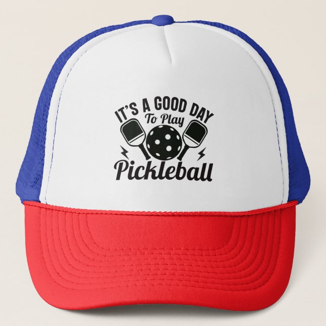 Casquette Son Bon Jour Pour Jouer Au Pickleball (Devant)