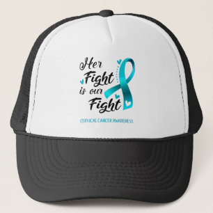 Casquette Son combat est notre lutte contre le cancer du col