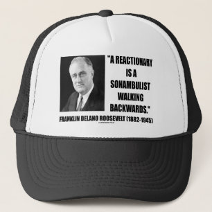 Casquette Sonambulist réactionnaire marchant à reculons