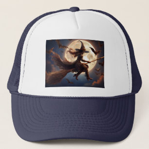 Casquette Sorcière Steampunk Halloween Vol au Clair de Lune