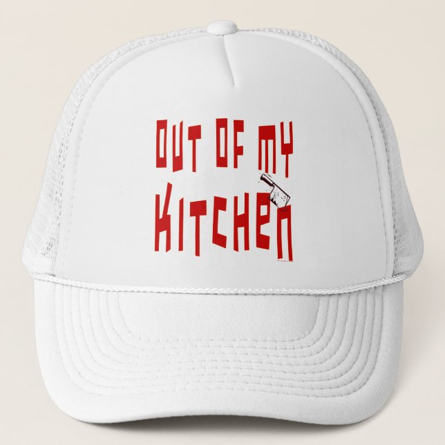 Casquette Sortez de ma cuisine en disant (Devant)