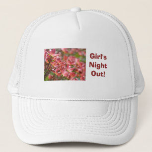 Casquette Sortie de filles ! chapeaux Blanc Rose Floral