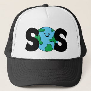 Casquette SOS World Ecofriendly Icon Happy Earth Clipart Eco