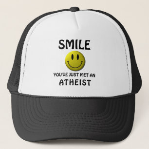 Casquette SOURIRE, vous avez juste rencontré un athée