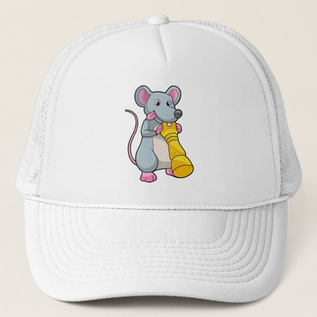 Casquette Souris aux échecs avec pièce d'échecs Pawn (Devant)