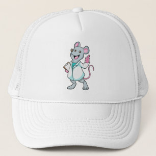 Casquette Souris comme docteur avec manteau de docteur