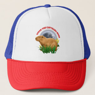 Casquette Sous la Lune du Capybara Capybara Drôle