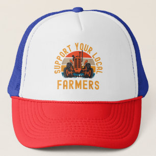 Casquette Soutenez Vos Agriculteurs Locaux, Agricole Et Ranc