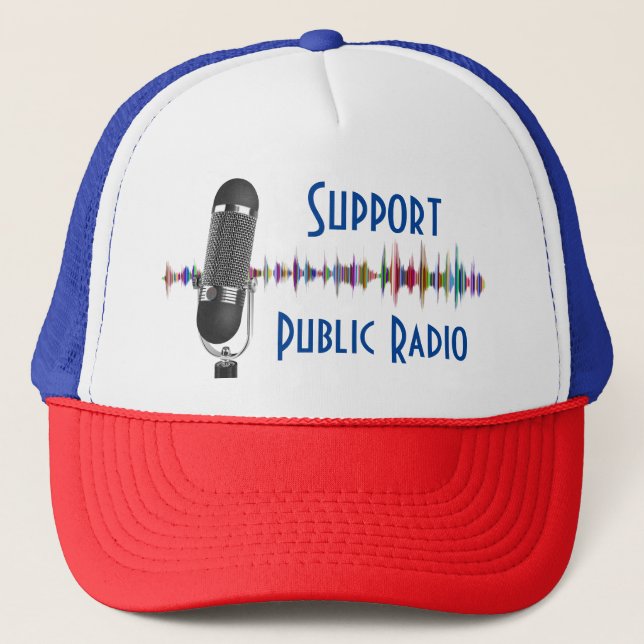 Casquette Soutien de la radio publique (Devant)