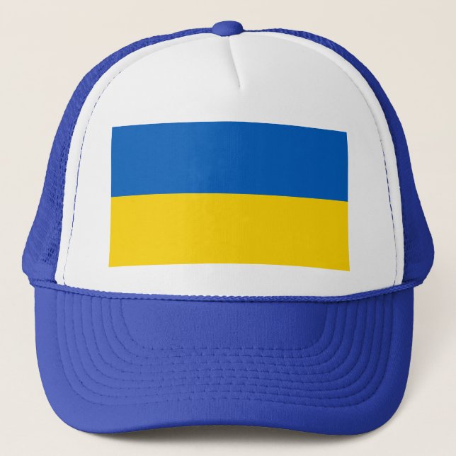 Casquette Soutien de l'Ukraine bleue et jaune (Devant)