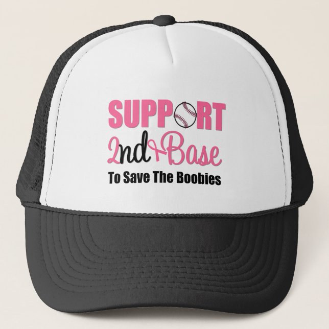 Casquette Soutien pour le cancer du sein 2e base (Devant)