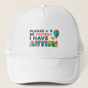 Casquette Soyez Patients J'ai des Puzzles d'Autisme