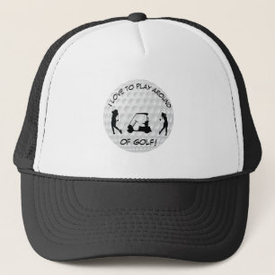 Casquette Sports Golf Ball Black Silhouette Femalet
