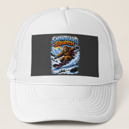 Casquette Squatch en snowboard – Bigfoot drôle en snowboard