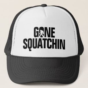 Casquette Squatchin allé - silhouette de noir/blanche