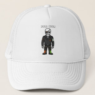 Casquette Squelette de motard super cool Halloween