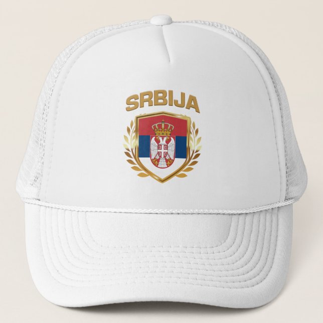 Casquette Srbija Bouclier indicateur Serbie (Devant)