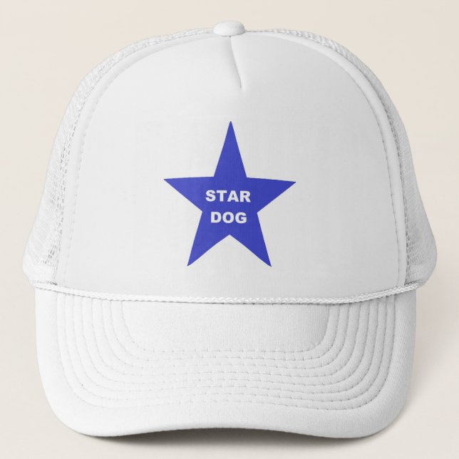 Casquette Star Dog sur Blue Star (Devant)