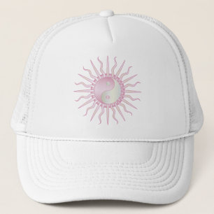 Casquette Starburst rose Yin Yang