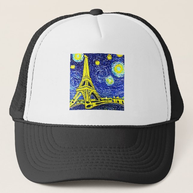 Casquette Starry Night Paris France (Devant)