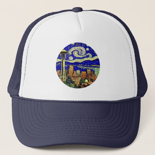 Casquette Starry Night Seattle Washington (Devant)