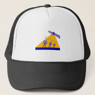 Casquette Station spatiale et antenne parabolique rétros