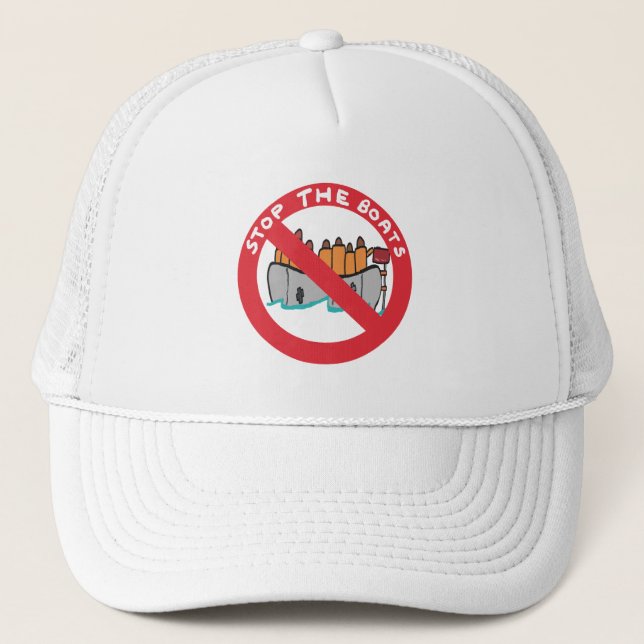Casquette Stop The Boats (Devant)