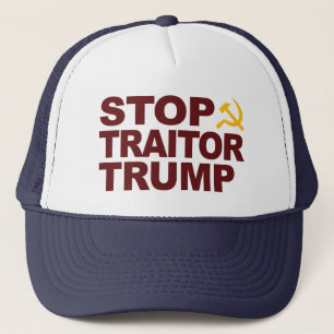 casquette "Stop Trump Trump" avec marteau et fauci