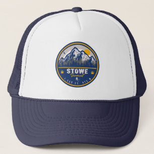 Casquette Stowe Mountain Vermont Retro Sunset Ski Souvenir