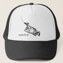 CASQUETTE STRIKING PATRIOT ID -CUSTOM CITY NAME ONE BAD BASS