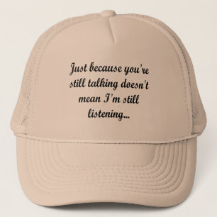 Casquette Style de conversation   Drôle Citation Cocky Humou