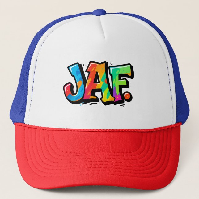 Casquette Style de graffiti JAF - typographie de l'art urbai (Devant)