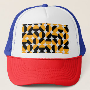 Casquette Style seventies, demi-cercles géométriques.