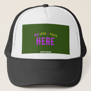 CASQUETTE STYLISH PERSONNALISÉ BLANC FORÊT NOIR MARQUE VERTE
