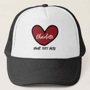 Casquette Styliste personnalisée Cute Sweet Heart Motif Modè
