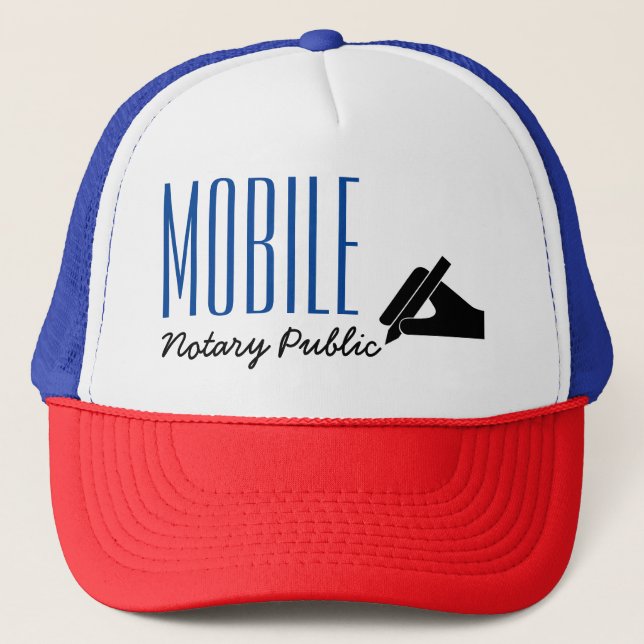 Casquette Stylo Publique Notaire Mobile Personnalisable (Devant)
