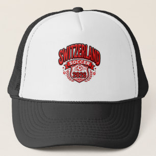 Casquette Suisse Football 2026 Football Gras Pays Typogr