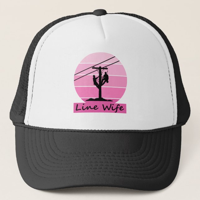 Casquette Sunset Lineépouse rose Retro (Devant)