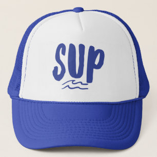 Casquette SUP Stand Up Paddle Board Wave Blue Trucker Chapea