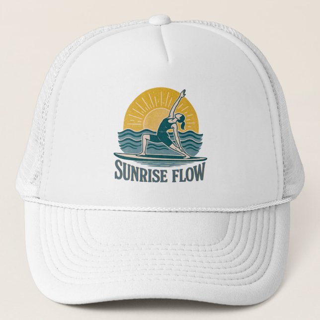 Casquette SUP Sunrise Flow Paddleboard Yoga | Graphic Print (Devant)
