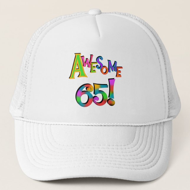 Casquette Super 65 Tshirts et cadeaux d'anniversaire (Devant)