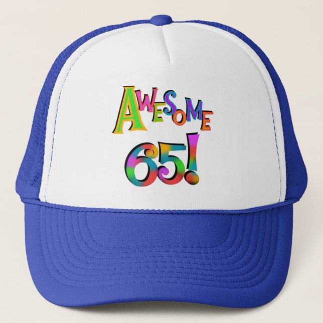 Casquette Super 65 Tshirts et cadeaux d'anniversaire (Devant)