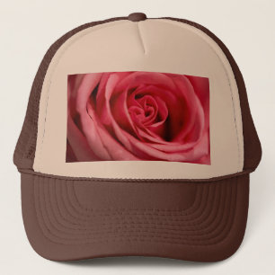 Casquette Super Cool Grande Rose Rose Imprimée en Brun Tan