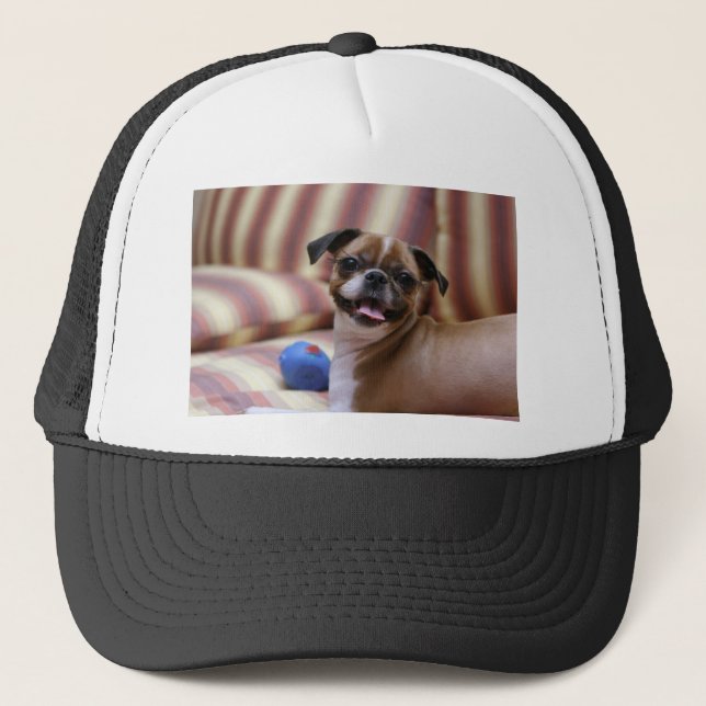 Casquette Super mignon chien avec sa balle préférée (Devant)