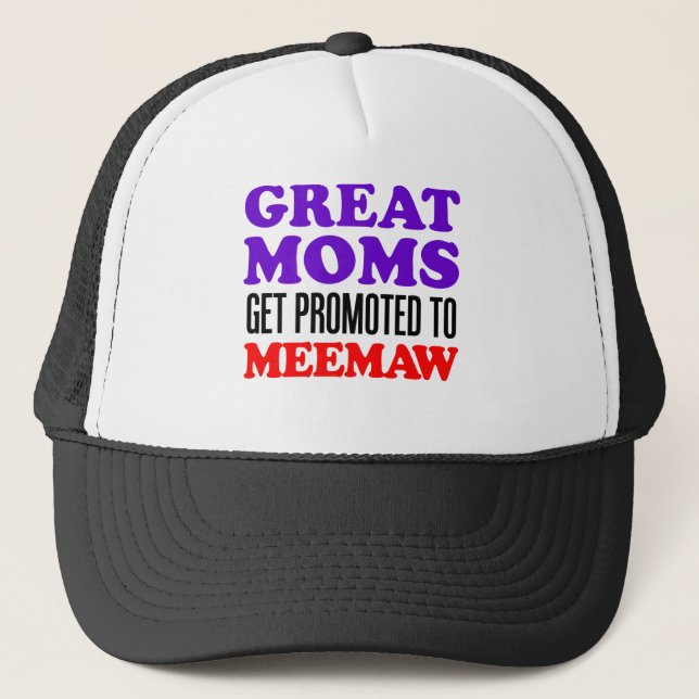 Casquette Super Moms Devenues Meemaw (Devant)