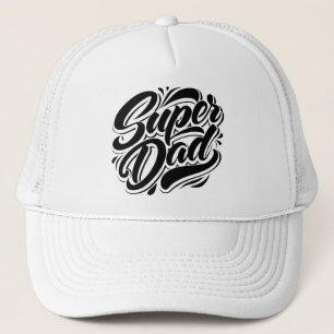 Casquette Super Papa Héros Typography Design-67888 Sweat à c
