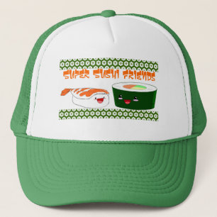 Casquette superbe d'amis de sushi